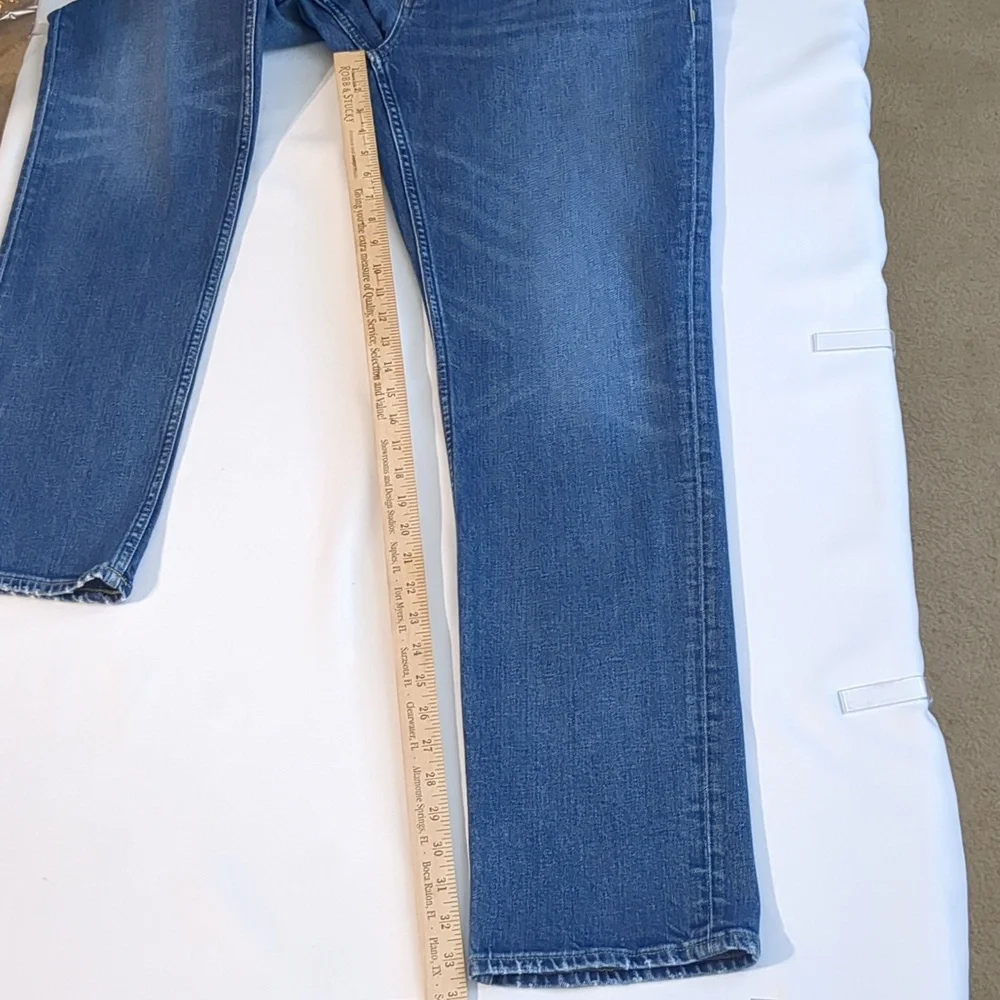Hudson Blake Slim Straight Medium Wash Stretch Jean Sz 36